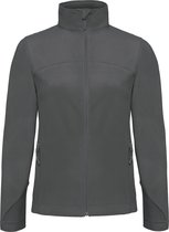 B&C Dames/Dames Coolstar Full Zip Fleece Jacket (Staalgrijs)