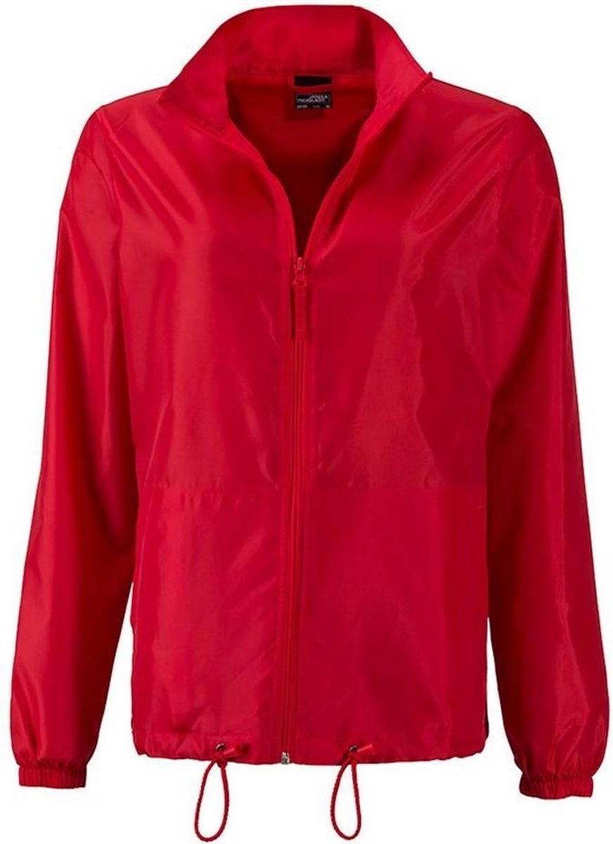 James and Nicholson Regenjas Dames Met Capuchon Regenpak Regenjas Dames Waterdicht Regenjassen Lichtrood