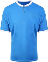 AWDis Gewoon Cool Mens Stand Collar Sport Polo (Saffierblauw/Arctisch Wit)