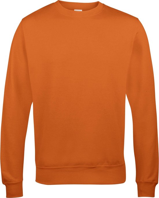 Awdis Gewoon Hoods AWDis Unisex Crew Neck Plain Sweatshirt (280 GSM) (Gebrande sinaasappel)
