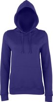 Awdis Gewoon Hoods Vrouwen/dames Girlie College Pullover Hoodie (Paars)