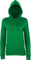 Awdis Gewoon Hoods Vrouwen/dames Girlie College Pullover Hoodie (Kelly Groen)