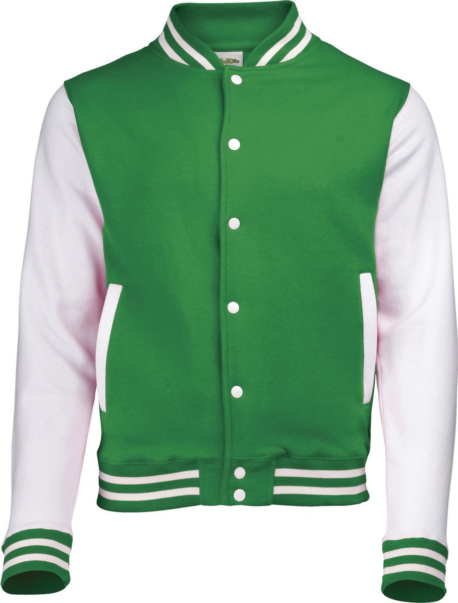 Awdis Unisex Varsity Jacket Groen