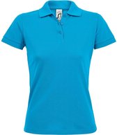 SOLS Dames/dames Prime Pique Polo Shirt (Aqua)