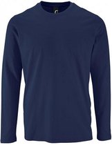 SOLS Heren Keizerlijk T-Shirt met lange mouwen (Franse marine)