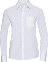 Russell Collectie Dames / Dames Lange Mouwen Shirt (Wit)