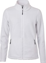 James and Nicholson Dames/dames Fleece Jasje (Wit)