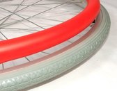 Hoepelovertrek ROOD voor 24 inch rolstoelwiel (per stuk)