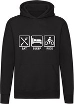 Eat; Sleep; Ride  hoodie | trui | sweater | motor | grappig | cadeau | unisex | capuchon