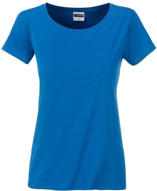 James and Nicholson Dames/dames Basic Organic Katoenen T-Shirt (Kobalt)