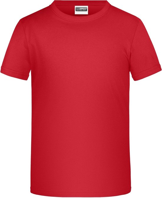 James And Nicholson Childrens Boys Basic T-Shirt (Rood)