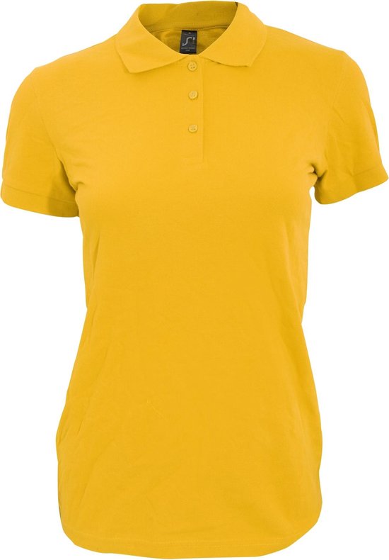 SOLS Dames/dames Perfect Pique Poloshirt met korte mouwen (Goud)