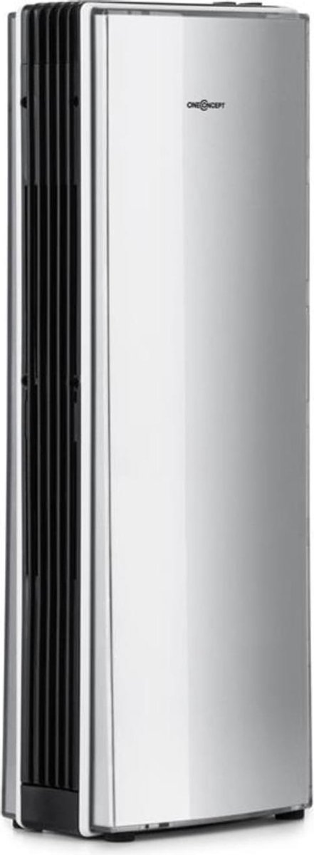 oneConcept St. Oberholz Office A luchtreiniger - ultracompacte ionisator met geïntegreerde ventilator, actieve kool- en rvs filter