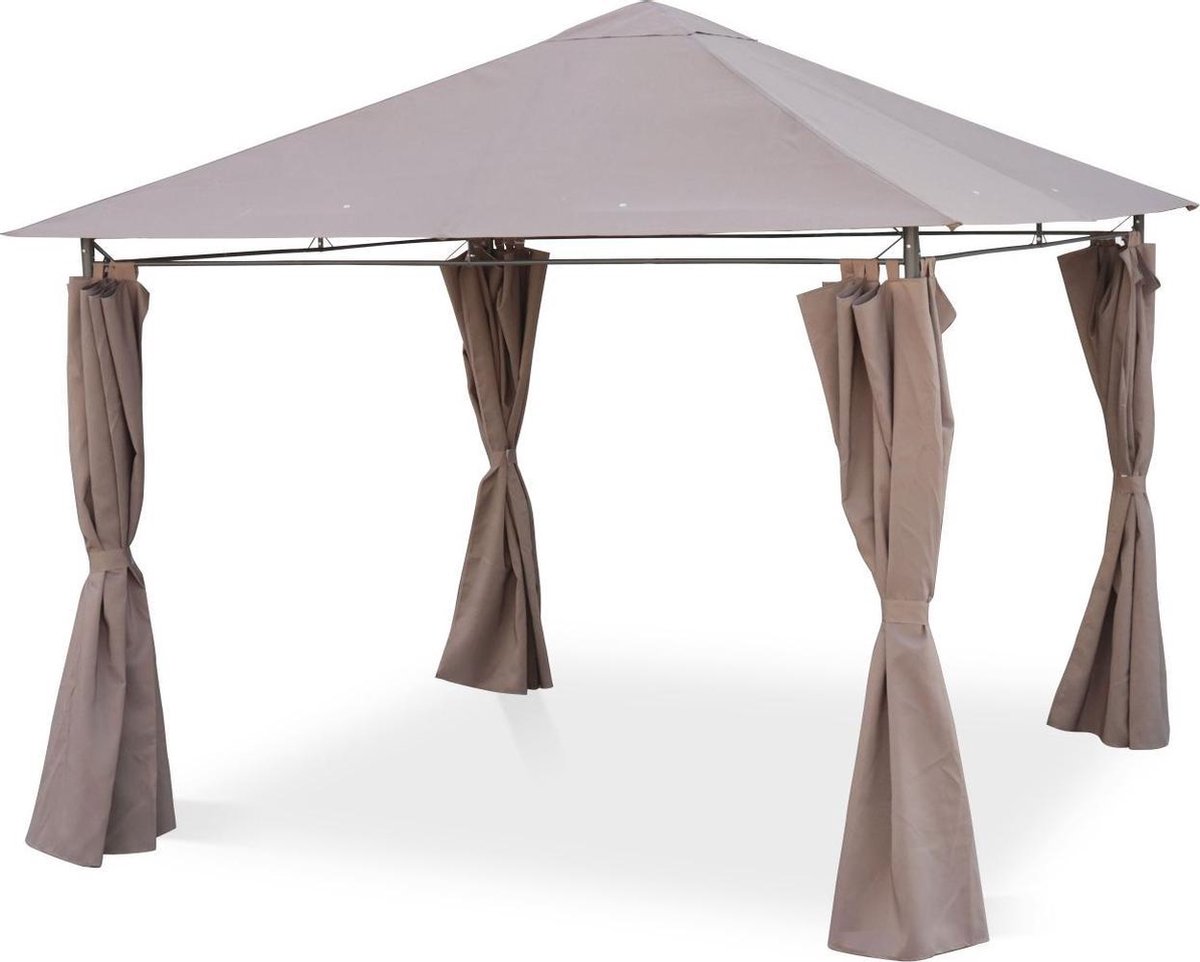 sweeek - Paviljoen met gordijnen, 3x3m - elusa
