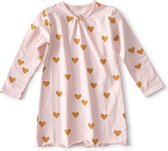 Little Label Nachthemd Meisjes - Maat 92 - Roze, Okergeel - Zachte BIO Katoen