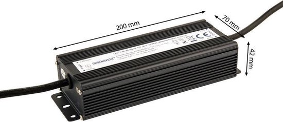 Groenovatie LED Transformator 12V - Max. 60 Watt - Waterdicht IP67 -  Dimbaar | bol.com