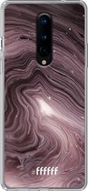 OnePlus 8 Hoesje Transparant TPU Case - Purple Marble #ffffff