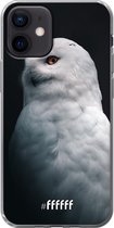 iPhone 12 Mini Hoesje Transparant TPU Case - Witte Uil #ffffff
