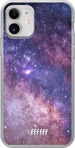 iPhone 12 Mini Hoesje Transparant TPU Case - Galaxy Stars #ffffff