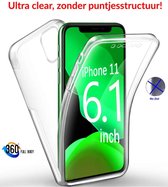 Apple iPhone 11 TPU 360° graden TPU siliconen 2 in 1 hoesje