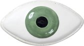 Doiy Opbergdoos Oog 24 Cm Keramiek Wit