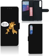 Wallet Book Case Sony Xperia 1 II GSM Hoesje Giraffe