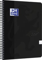 Oxford Touch - Schrijfblok - A4 - Geruit - 140 pagina's - 90g - soft cover - zwart