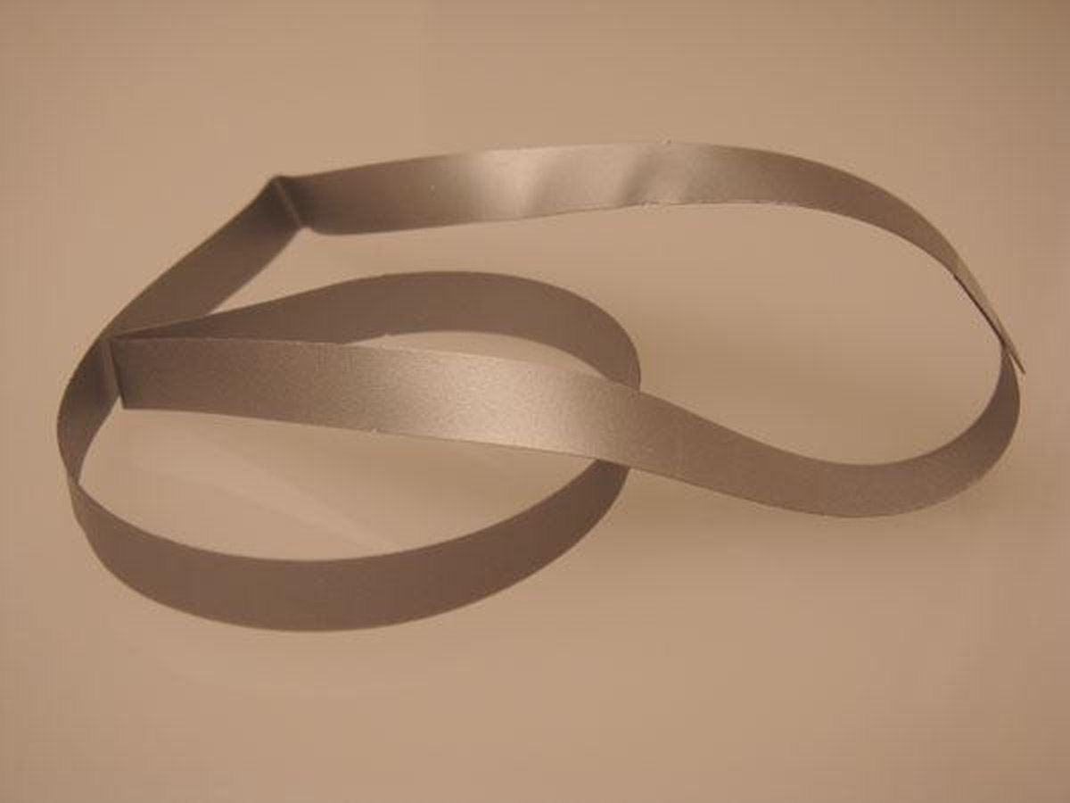 Versierelastiek Vinyl Stretch Zilver 35,6cm (50 stuks)