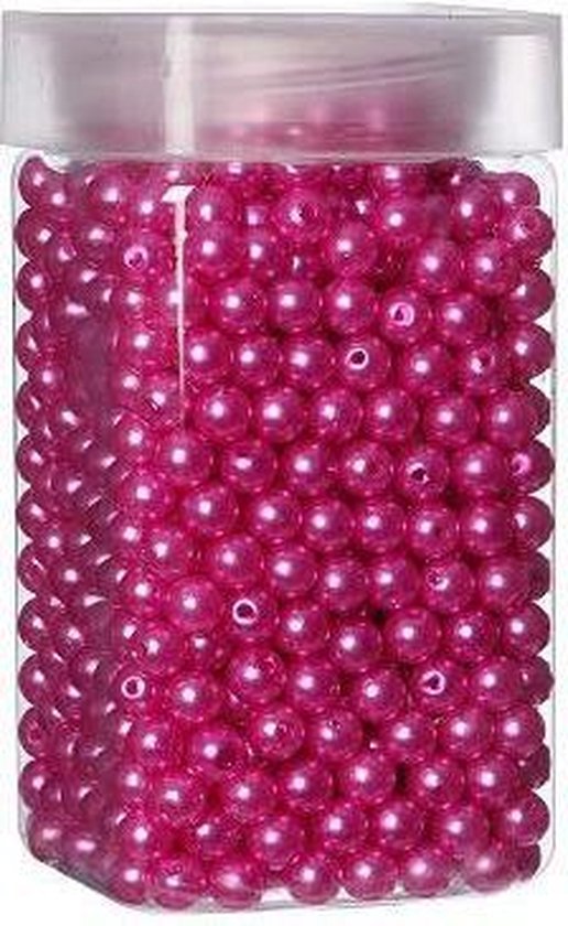 Perles 8 mm Fuchsia 220 grammes (1 pc)