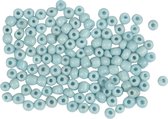Rocailles, d 3 mm, afm 8/0 , gatgrootte 0,6-1,0 mm, turquoise, 25 gr/ 1 doos