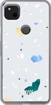 Google Pixel 4a Hoesje Transparant TPU Case - Terrazzo N°2 #ffffff