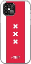 iPhone 12 Pro Max Hoesje Transparant TPU Case - AFC Ajax Amsterdam1 #ffffff