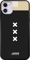 iPhone 11 Hoesje TPU Case - AFC Ajax Uitshirt 2018-2019 #ffffff