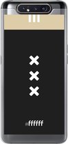 Samsung Galaxy A80 Hoesje Transparant TPU Case - AFC Ajax Uitshirt 2018-2019 #ffffff