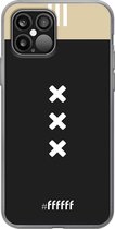 iPhone 12 Hoesje Transparant TPU Case - AFC Ajax Uitshirt 2018-2019 #ffffff