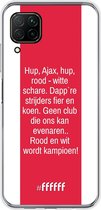 Huawei P40 Lite Hoesje Transparant TPU Case - AFC Ajax Clublied #ffffff