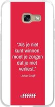 Samsung Galaxy A3 (2017) Hoesje Transparant TPU Case - AFC Ajax Quote Johan Cruijff #ffffff
