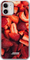 iPhone 12 Mini Hoesje Transparant TPU Case - Strawberry Fields #ffffff