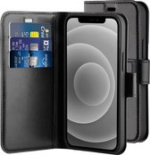 BeHello iPhone 12 mini Gel Wallet Case Zwart - Portemonneehoesje