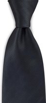 We Love Ties - Stropdas zwart repp - geweven polyester Microfill