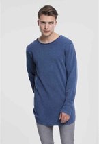 Urban Classics Longsleeve shirt -S- Acid Washed Blauw
