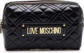 LOVE MOSCHINO Toilettas Bustina Quilted Nappa Zwart