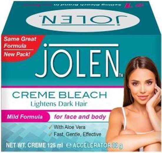 Jolen Ontkleurings Crème Bleach - Mild Aloë Vera - 125 ml - Jolen