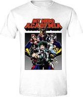 My Hero Academia - Poster Shot Heren T-Shirt - Wit - XXL