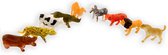 Speelgoed set wilde dieren 9-delig 6 cm voor kinderen - Speelgoeddieren - Dieren speelset wilde dieren