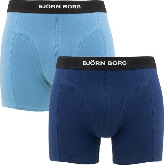 Björn Borg premium cotton stretch 2P boxers basic blauw II - S