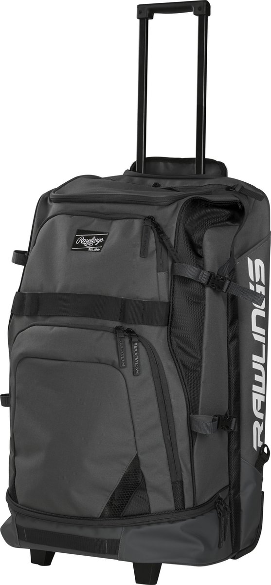 Rawlings R1801 Wheeled Catcher's Backpack Color Navy
