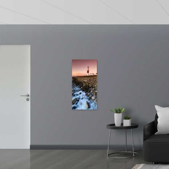 WallClassics - Poster (Mat) - Phare sur la côte - Photo 50x100 cm sur papier poster mat