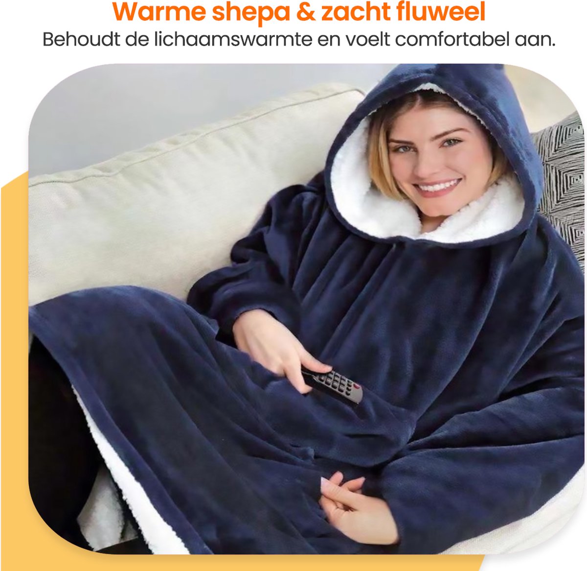Couverture polaire Goliving avec manches - Couverture ?� capuche - Sweat ?� capuche ?� | bol.com