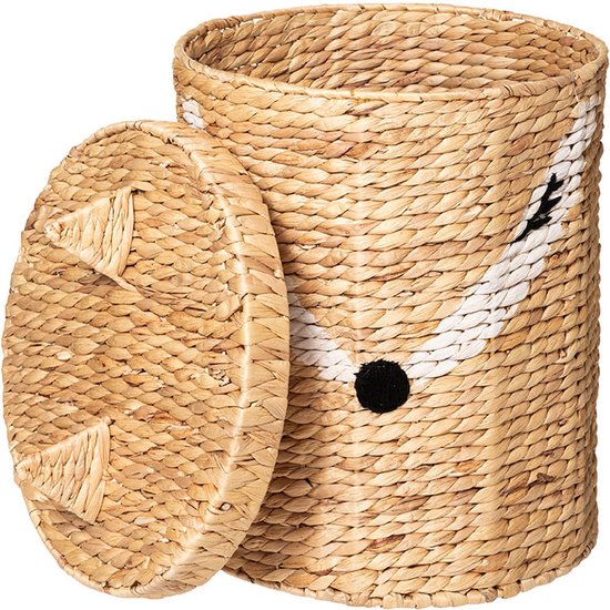 TENEBRALUX Handgemaakte rieten paddestoelvormige opbergmand voor buiten, kinderen, decoratie, fotografie rekwisieten TENEBRALUX Handgemaakte rieten paddestoelvormige opbergmand voor buiten, kinderen, decoratie, fotografie rekwisieten